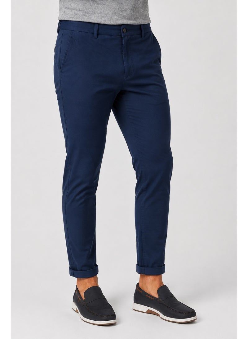 WHITE RABBIT BiTone Plaids Fashionable Slim Pants - Image 2