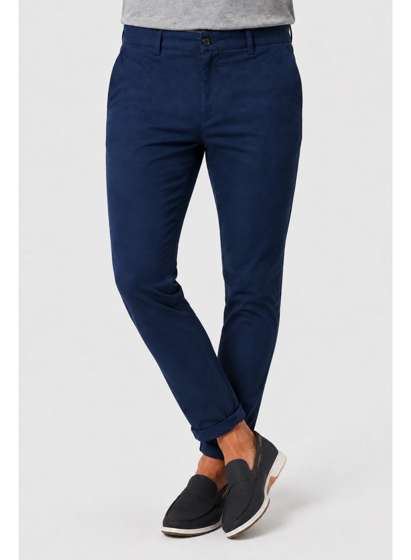 WHITE RABBIT BiTone Plaids Fashionable Slim Pants - Image 5