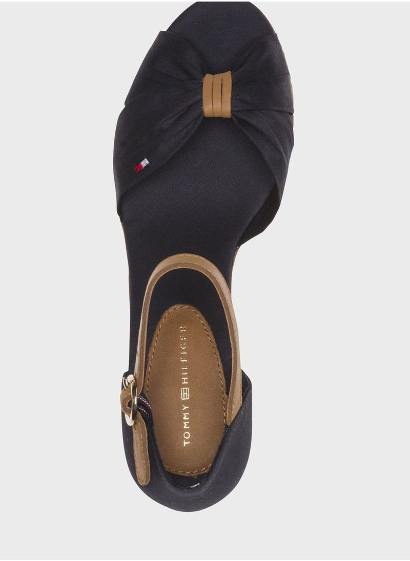 TOMMY HILFIGER - Iconic Elba Wedge Sandals - Image 1