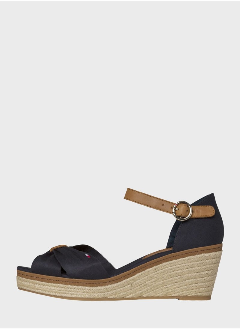 TOMMY HILFIGER - Iconic Elba Wedge Sandals - Image 1
