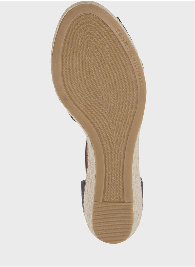 TOMMY HILFIGER - Iconic Elba Wedge Sandals - Image 1