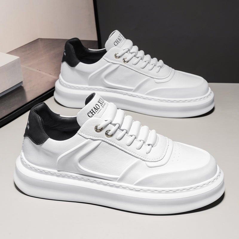 Putian Mcqueen White Shoes Men'S Shoes Thick-Soled Winter Sports Casual Shoes - Image 4