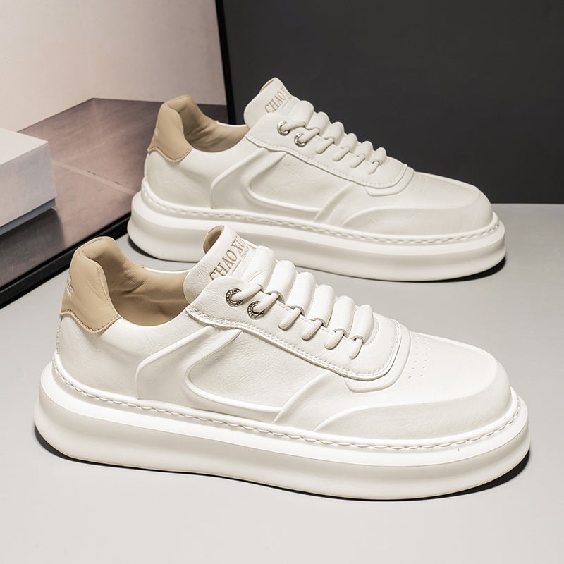Putian Mcqueen White Shoes Men'S Shoes Thick-Soled Winter Sports Casual Shoes - Image 5