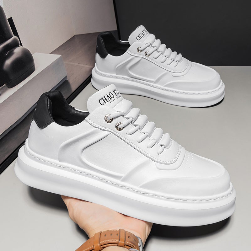 Putian Mcqueen White Shoes Men'S Shoes Thick-Soled Winter Sports Casual Shoes - Image 2