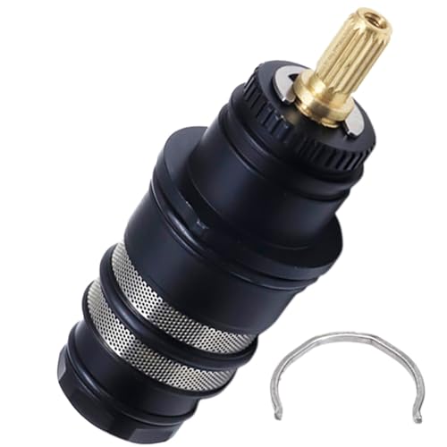 hansengroe Thermostatic Shower Cartridge Replacement Parts Kit Compatible with Hansgrohe 98282000 Shower Bathroom Faucet Thermostatic Filter Vavle Core Chrome - Image 1