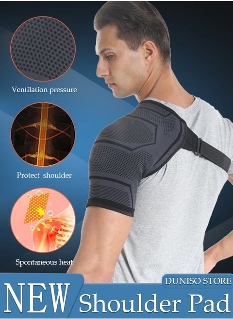Shoulder Brace for Men and Women Both Left and Right Arm Pain Relief Torn Rotator Cuff Compression Support Sleeve Dislocation Stability Immobilizer Stabilizer Bursitis Injury