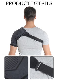 DUNISO Shoulder Brace for Men and Women Both Left and Right Arm Pain Relief Torn Rotator Cuff Compression Support Sleeve Dislocation Stability Immobilizer Stabilizer Bursitis Injury  - Image 4