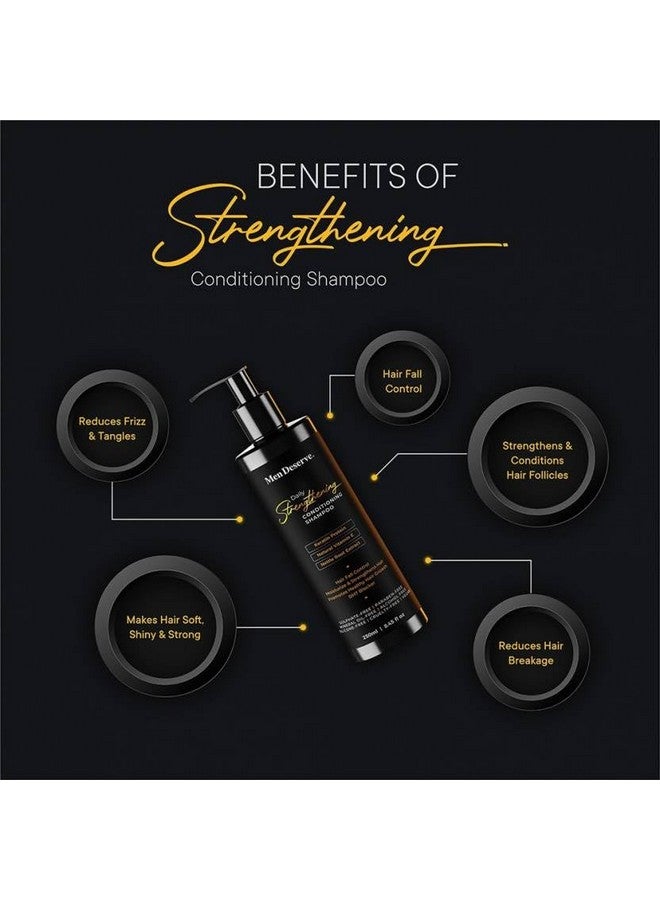 MEN DESERVE Hair Strengthening Combo For 10X Nourishment For Men L Hair Fall Control And Keratin Restore L Paraben And Sulphate Free - Image 2