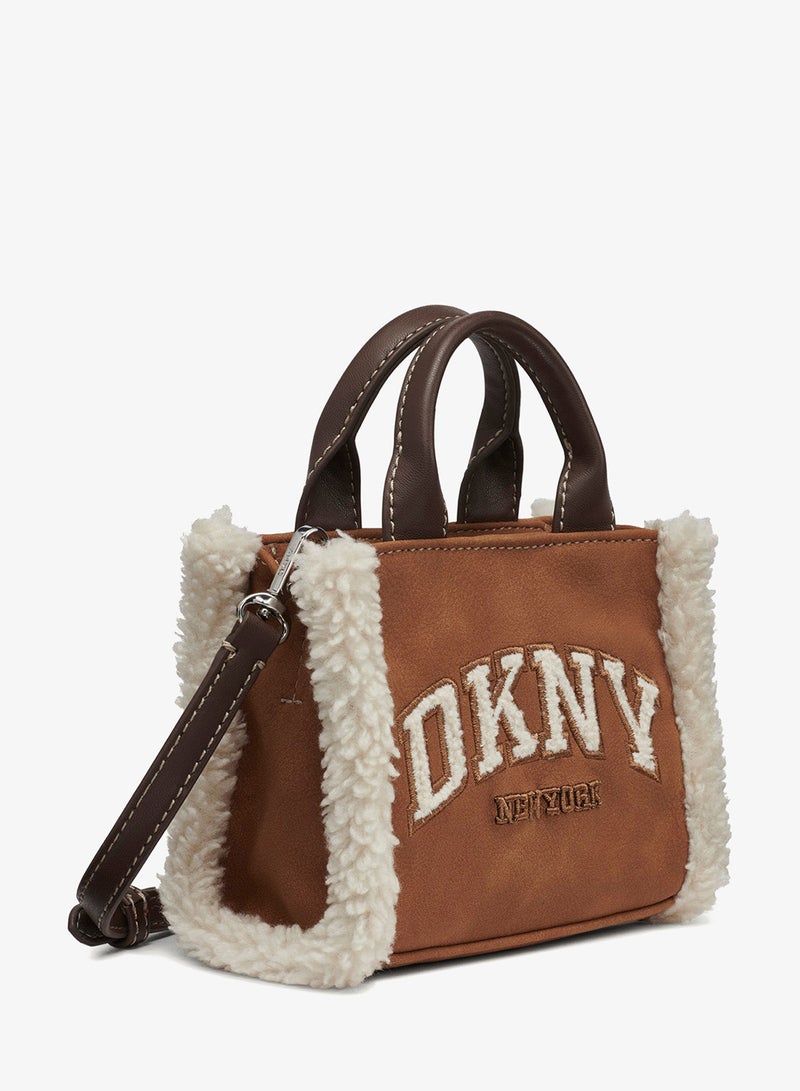 دكني حقيبة يد علوية بتفاصيل شعار هادلي ميني - Image 4