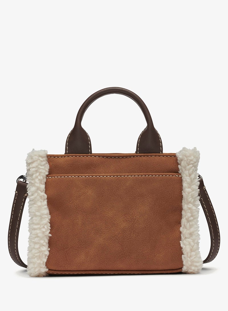 دكني حقيبة يد علوية بتفاصيل شعار هادلي ميني - Image 3