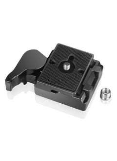 323 RC2 Quick Release Plate Compatible with Manfrotto 200PL-14 QR Plates Adapter, with Rapid Connect Clamp and 1/4'' to 3/8'' Screw for DSLR Camera Tripod Ball Head
