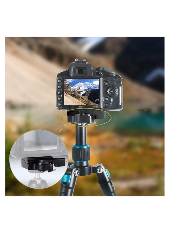 Generic - 323 RC2 Quick Release Plate Compatible with Manfrotto 200PL-14 QR Plates Adapter, with Rapid Connect Clamp and 1/4'' to 3/8'' Screw for DSLR Camera Tripod Ball Head - Image 1
