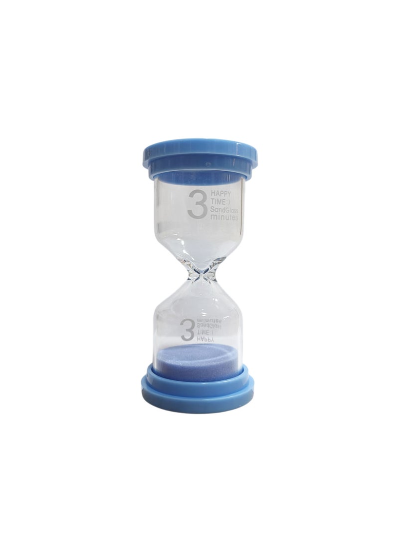 Sand Timer for Room Decoration, Mental Focus, and Precise Time Tracking, Ideal for Coffee Tables, Book Displays, and Festive Events with Random Color Sand blue (model 1-3 minute)