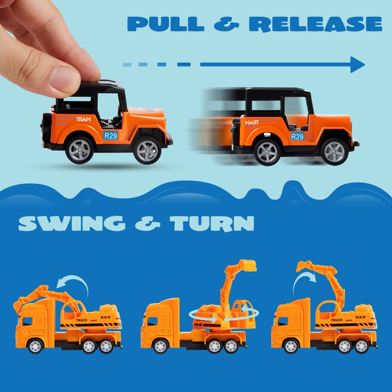 JOYIN 20PCS Die Cast Pull Back Cars, Metal Toy Cars, Car Toys Bulk, Vehicle Set for Toddlers, Kids Party Favors, Cake Toppers, Stocking Stuffers, Race Cars Toys for Boys, Christmas Grandkids Gifts - Image 3