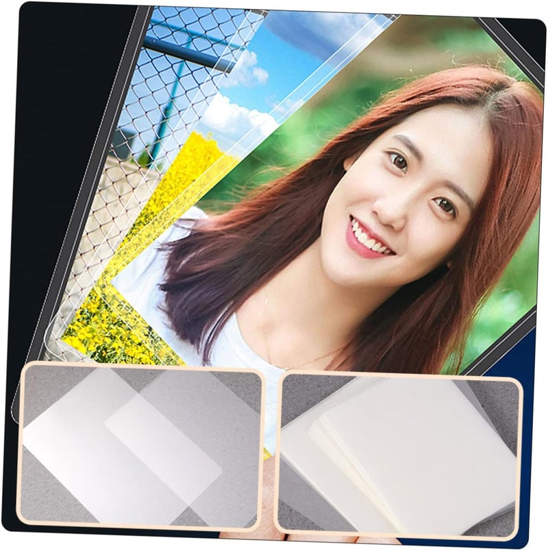 300pcs Protective Plastic Films Waterproof Laminating Sheets for Documents Photos Cards Easy to Use - Image 5