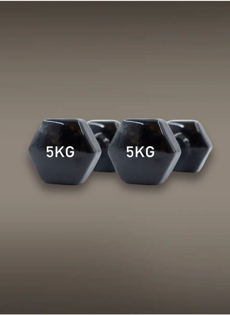 GRIT GRIT Vinyl Dumbbell Pair - 5 kg  - Image 1