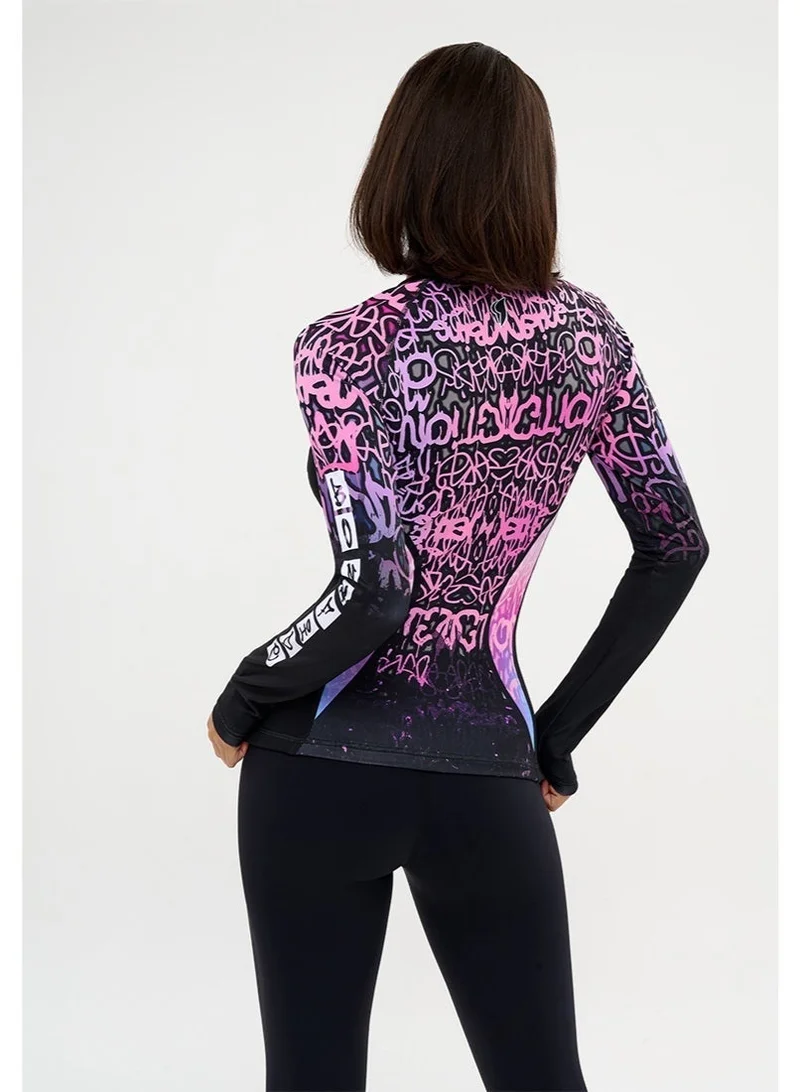 Bona Fide Bona Fide Workout Tops for Women - Short/Long Sleeve Compression Shirt - Breathable Tight Crop Top for Gym, Running, Yoga