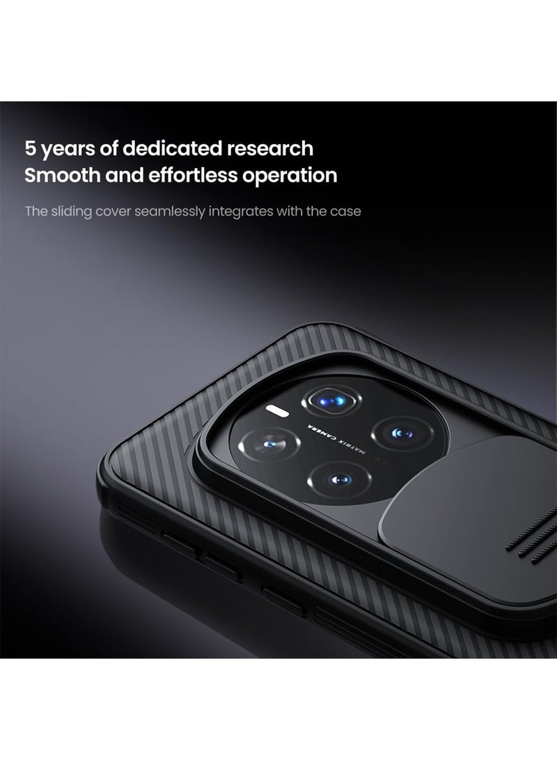 Aookay Honor Magic 7 Pro Case with Camera Cover, Corners Airbag Shockproof Protective Slide Cover Lens Protection Case Magic 7 Pro [NO Magnetic Function] (Black) - Image 3