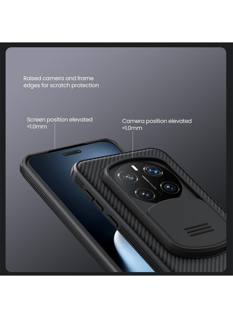 Aookay Honor Magic 7 Pro Case with Camera Cover, Corners Airbag Shockproof Protective Slide Cover Lens Protection Case Magic 7 Pro [NO Magnetic Function] (Black) - Image 5