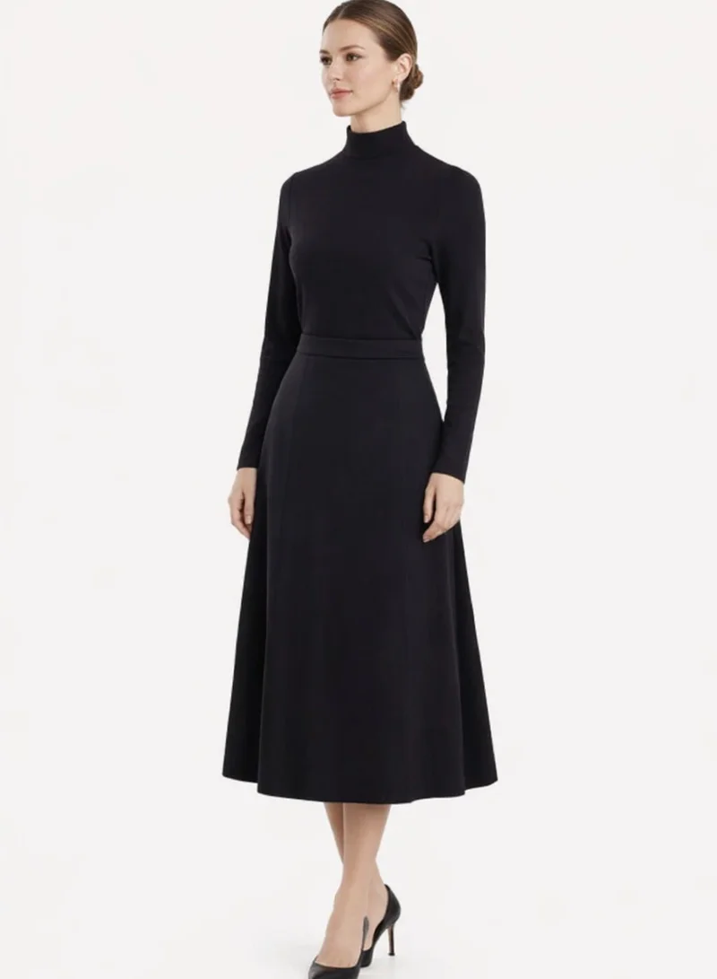 2TRENDY black cotton skirt
