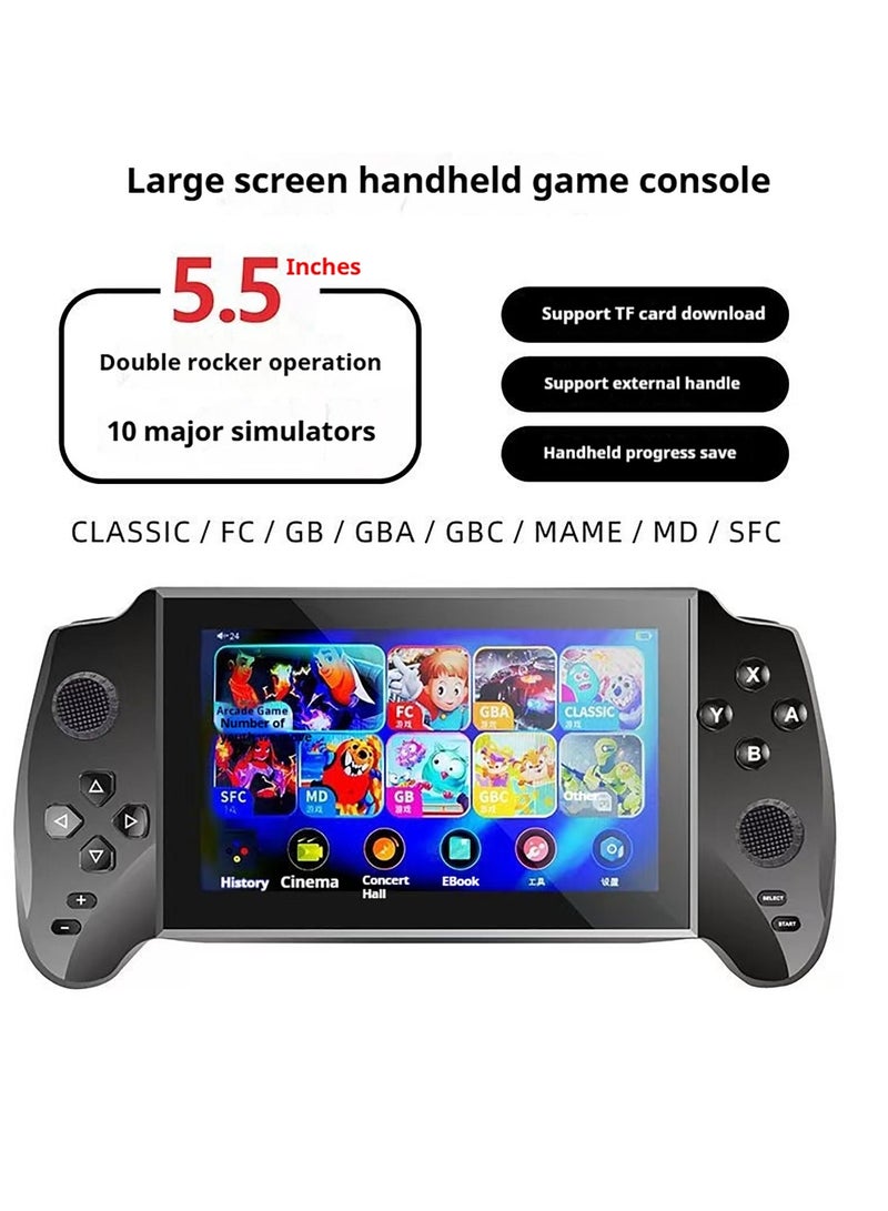 B NEW 2025 X13 5.5 Inch Retro Game Console, Dual Joystick, 10 Emulators, 3000 Classic Games, TV Output  - Image 1