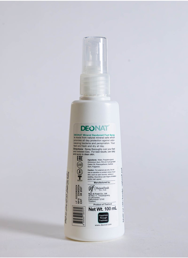 DEONAT - DEONAT Foot Spray - 100ml | Instant Refreshment and All-Day Odor Protection - Image 1