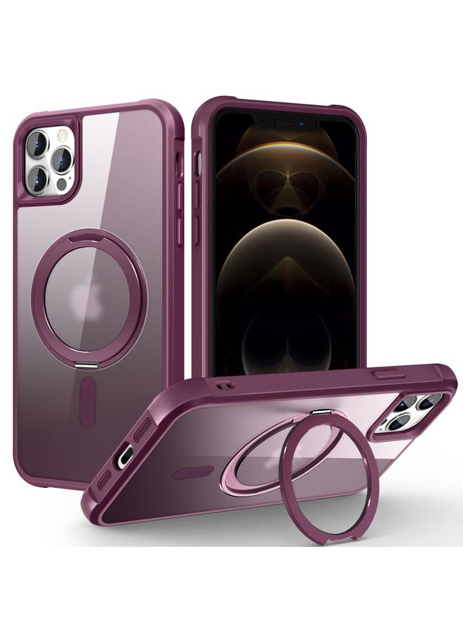 Zaboon Case For iPhone 13 Pro Max / 12 Pro Max MagSafe Magnetic Rotating Holder Phone Case - Image 1