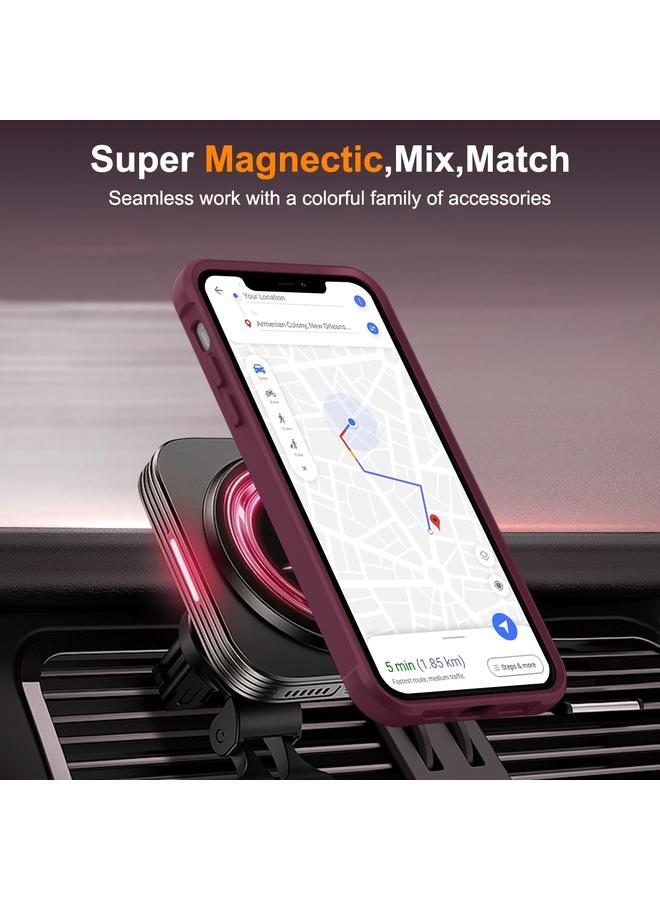 Zaboon Case For iPhone 13 Pro Max / 12 Pro Max MagSafe Magnetic Rotating Holder Phone Case - Image 5