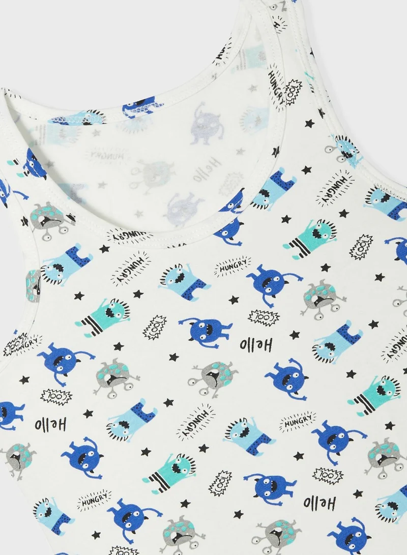 JUNE Kids 2 Pack Printed Vest