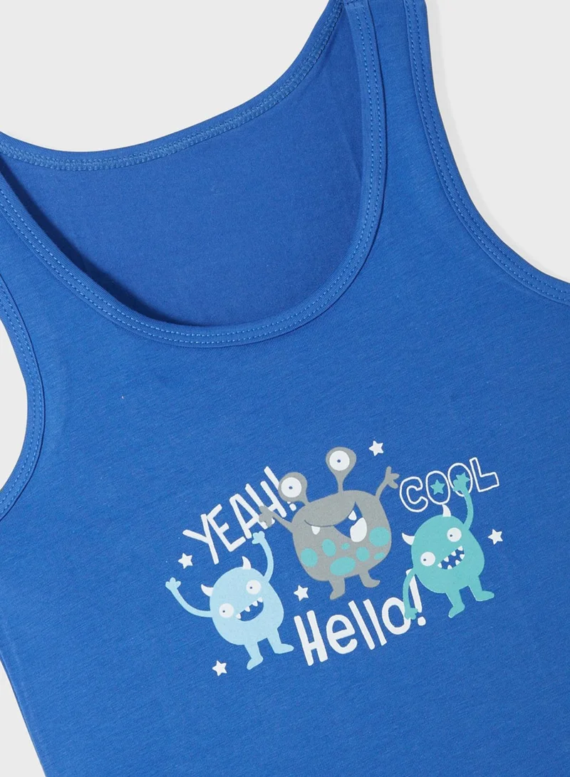 JUNE Kids 2 Pack Printed Vest
