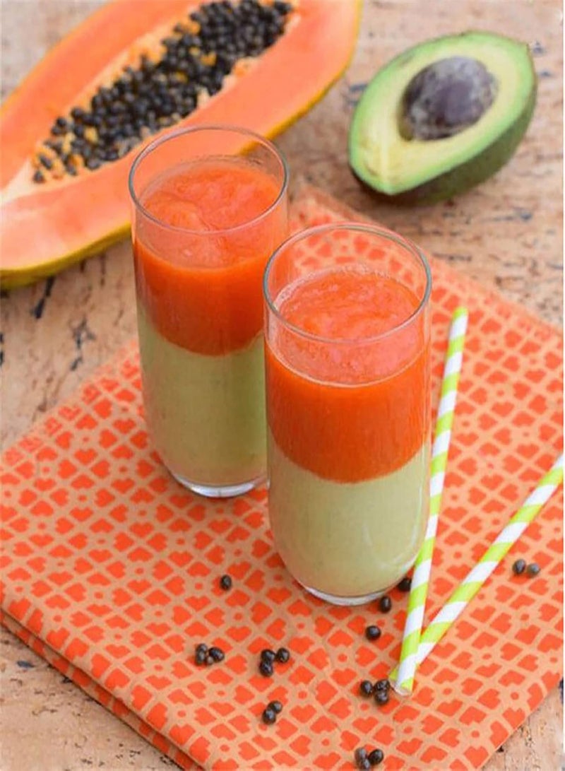 جي جوت بذور نباتات وبذور زهور 8 قطع/كيس بذور البابايا، نباتات عصارية مقاومة للبرد، بذور فاكهة البابايا الطبيعية طويلة الأمد لزراعة البستان في الهواء الطلق - Image 4