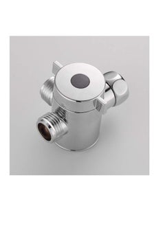 Generic Shower Arm, Universal Bathroom System Component Replacement Part, G 1/2 3-Way T-adapter, Suitable for Handheld Shower Head and Fixed Spray Head (Chrome)  - Image 4