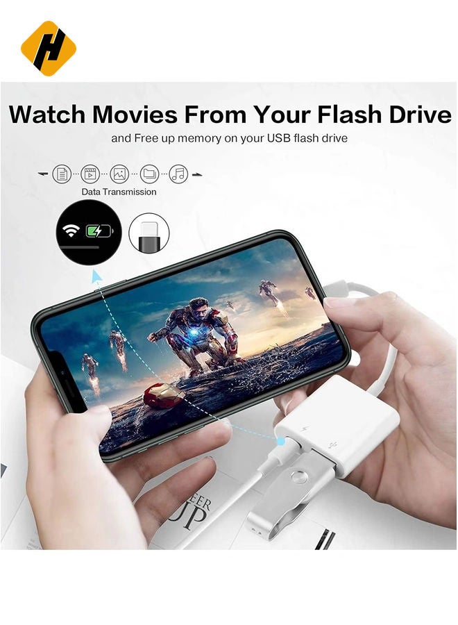 HuHa iPhone iPad, iPad to USB Adapter Plug and Play Support Card Reader  - Image 3