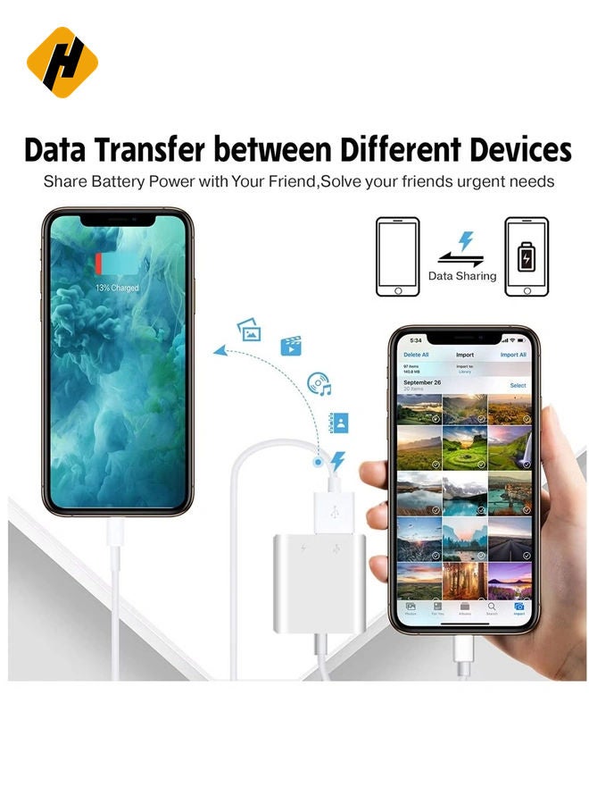 HuHa iPhone iPad, iPad to USB Adapter Plug and Play Support Card Reader  - Image 4