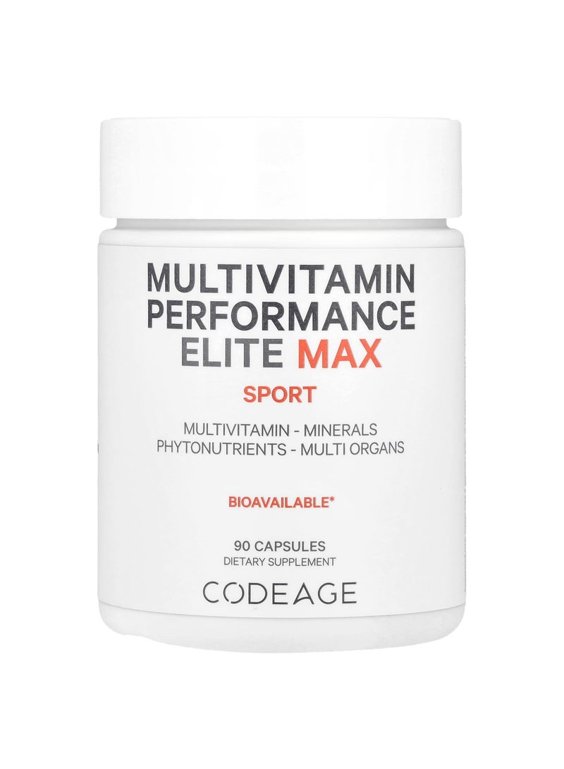 Codeage Multivitamin Performance Elite Max, Sport , 90 Capsules