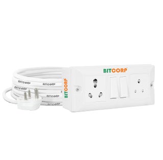 Bitcorp Extension Box 6A 16A 20A Amp 2 Way Multi Plug And 2 Switch 2500W 2 Meter Long Length Cable Cord Compatible With Charging Refrigerator Mixer Washing Machine Microwave And Heavy Appliances - pzsku/Z1EE583C08FD133EEF8EBZ/45/1746617924/c44be9ac-f8c4-4e35-ae85-7896448051cf