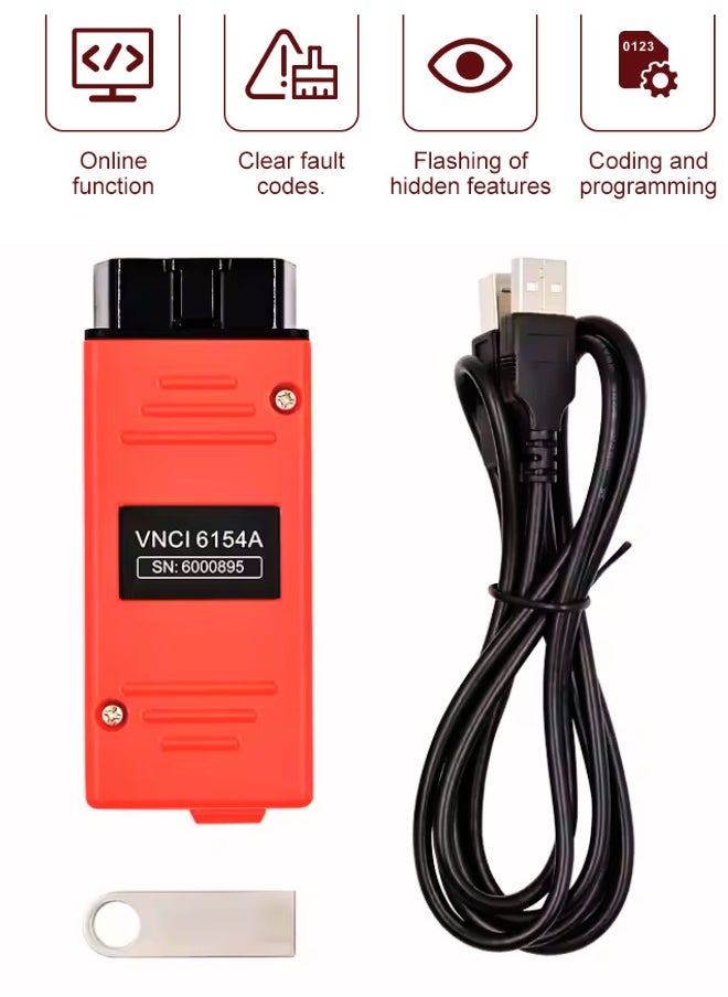X-PRO5 Vnci 6154A for Vvg Group Vehicles Obd2 Scanner Supports Doip Can fd till 2023 Install Activation Online  - Image 1