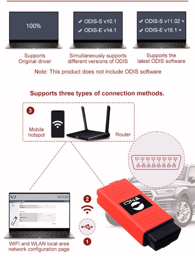 X-PRO5 Vnci 6154A for Vvg Group Vehicles Obd2 Scanner Supports Doip Can fd till 2023 Install Activation Online  - Image 4