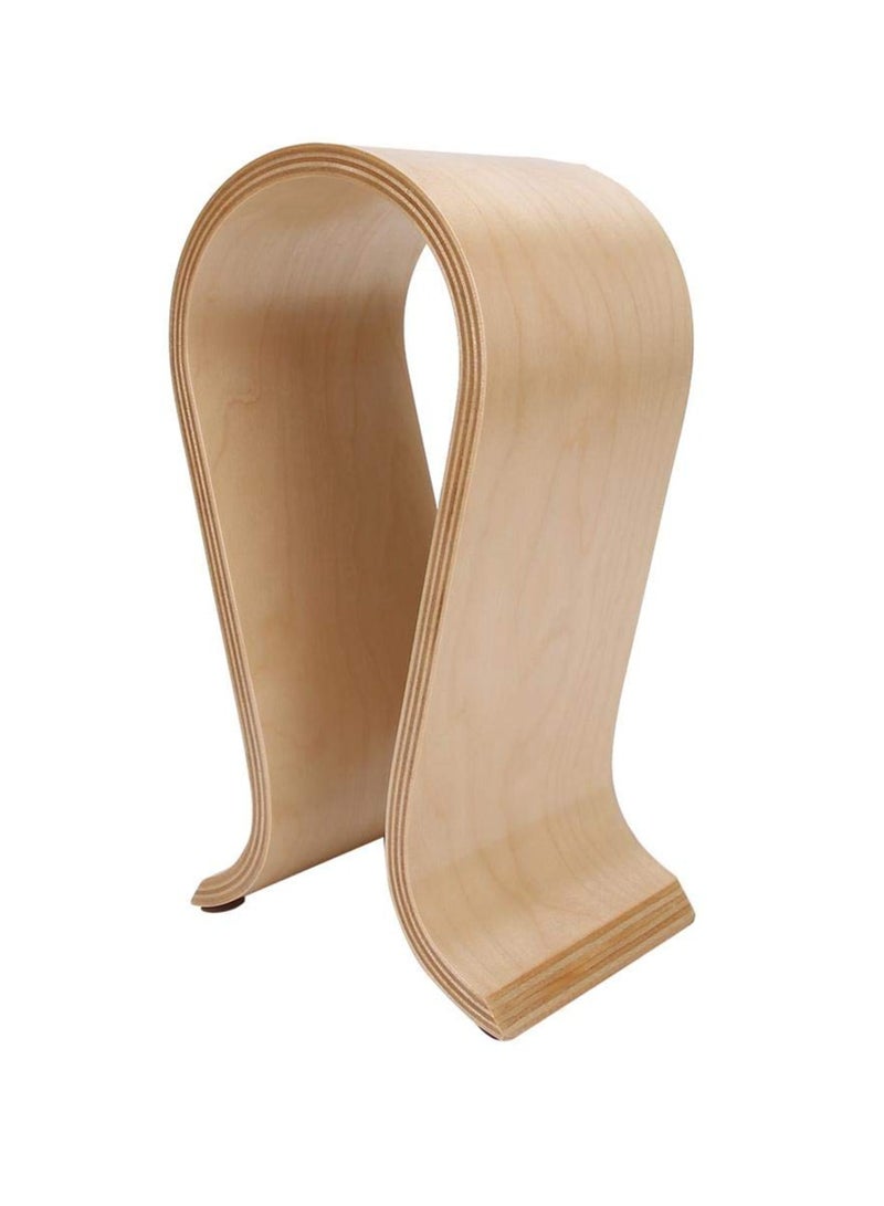 General Headphone bracket, headphone bracket, wooden headphone hanger, arched headphone desktop table decoration bracket.  - Image 2