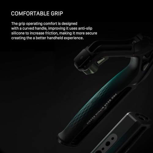 Tilta Xeno Top Handle for Filmmakers & Cameras - Black | Aluminum Alloy and Silicone Build | 1/4″-20 and 3/8″-16 Threads w/Locating Points | Safety Release Pin | Comfortable Handling (Cold Shoe) - Image 5