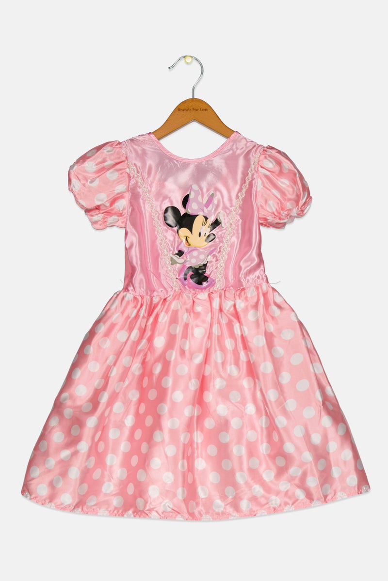 Disney Junior Kids Girl Polka Dots Minnie Mouse Costume 7-8 Years, Pink Combo - Image 3