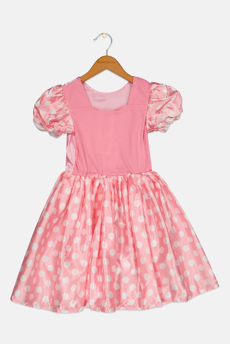 Disney Junior Kids Girl Polka Dots Minnie Mouse Costume 7-8 Years, Pink Combo - Image 2