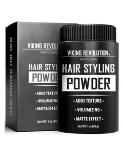 Viking Revolution Hair Styling Powder for Men - Hair Powder for Men Easy to Apply Hair Texture Powder for Men Mattifying and Volumizing Mens Hair Powder Residue Free Texturizing Powder (1 Oz - 1 Pack)
