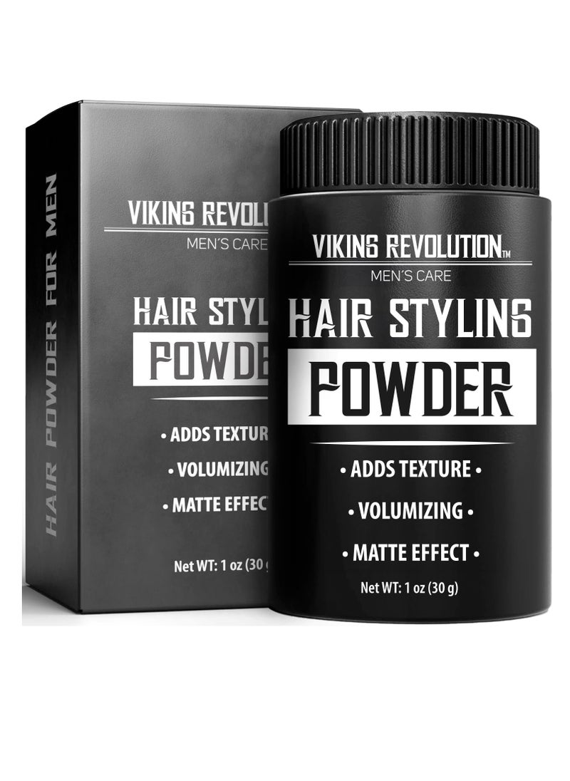 Viking Revolution - Viking Revolution Hair Styling Powder for Men - Hair Powder for Men Easy to Apply Hair Texture Powder for Men Mattifying and Volumizing Mens Hair Powder Residue Free Texturizing Powder (1 Oz - 1 Pack) - Image 1
