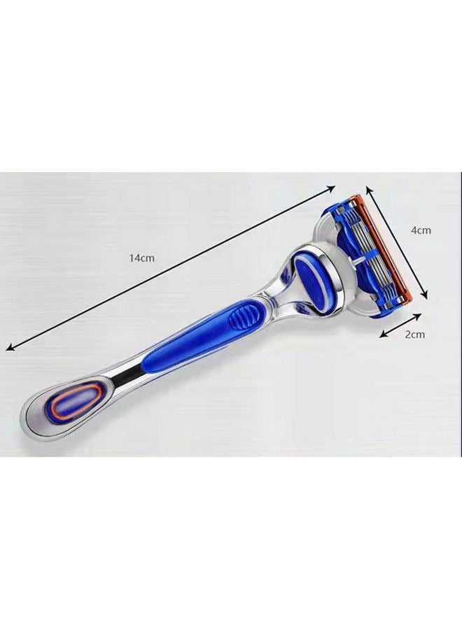 Beauenty Universal Shaving Razor with 4pcs Floating Five-layer Ultra-thin Blades Set, Beard Trimmer for Men, Designed for Sensitive Skin - Image 2