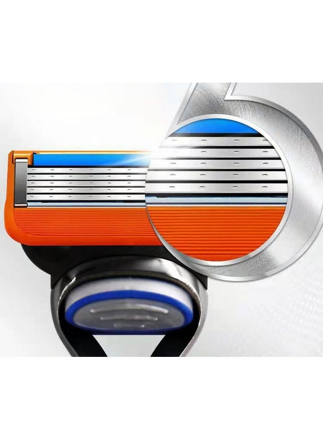 Beauenty Universal Shaving Razor with 4pcs Floating Five-layer Ultra-thin Blades Set, Beard Trimmer for Men, Designed for Sensitive Skin - Image 4