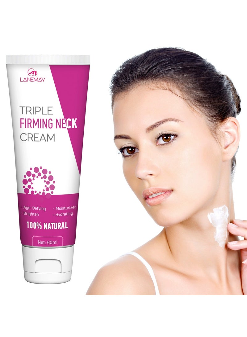 LANEMAY Neck Firming Cream Tightening Lifting Anti Wrinkle Moisturizing Brightening Neck Care Cream - Image 1
