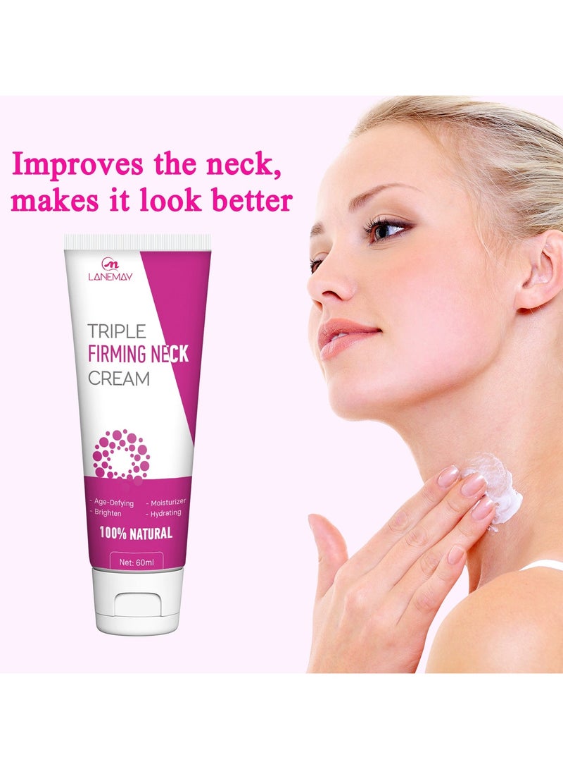 LANEMAY Neck Firming Cream Tightening Lifting Anti Wrinkle Moisturizing Brightening Neck Care Cream - Image 3
