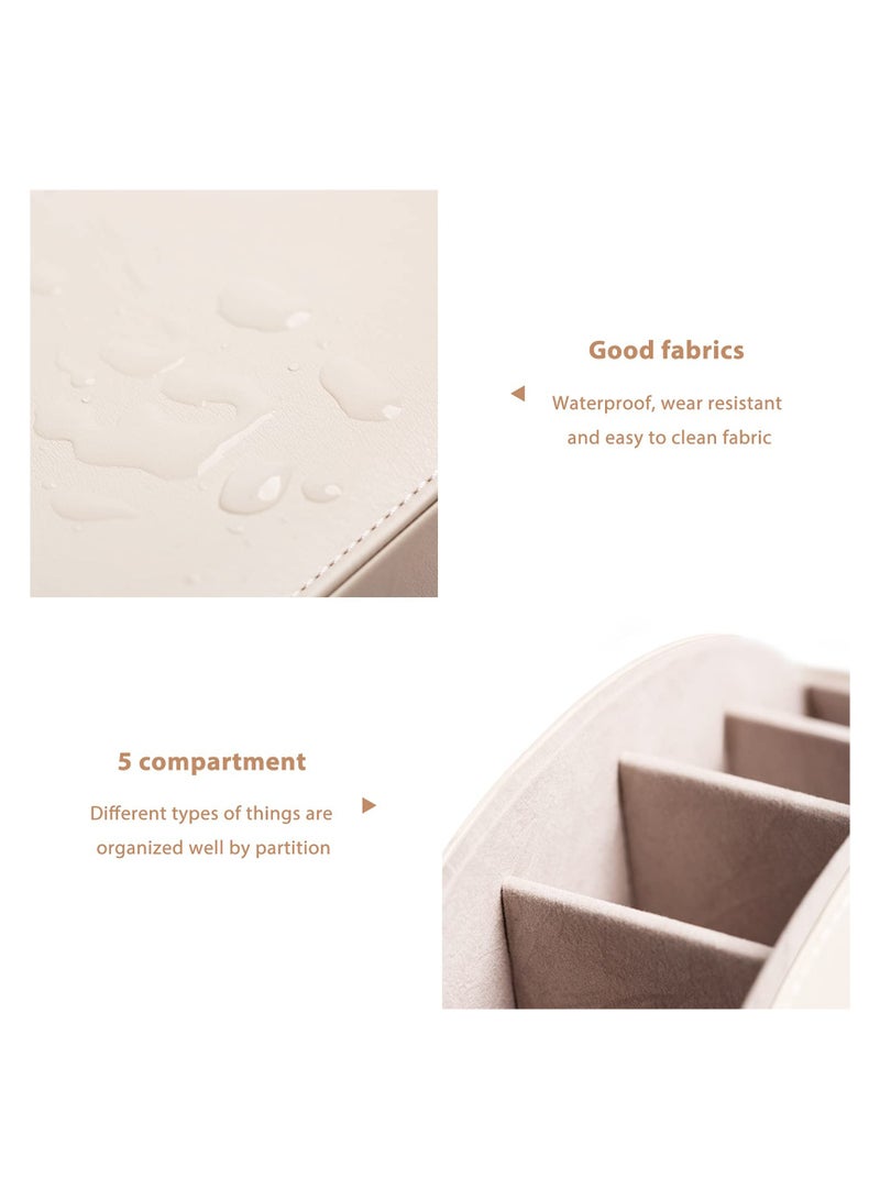 Remote Control Holder and Organizer - Multifunctional Desk Storage Box with 5 Compartments - Image 5