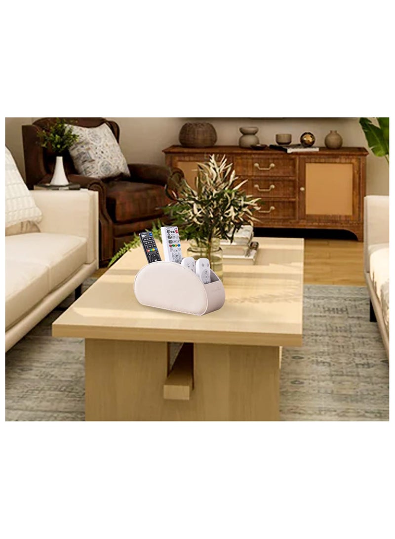 Remote Control Holder and Organizer - Multifunctional Desk Storage Box with 5 Compartments - Image 3
